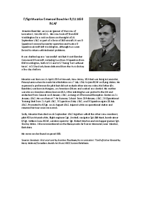 A preview of a PDF biography for Buechler, Maurice Emanuel